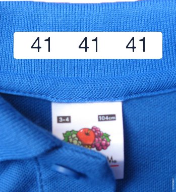 Iron On Clothing Labels