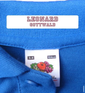 Iron Clothing Labels